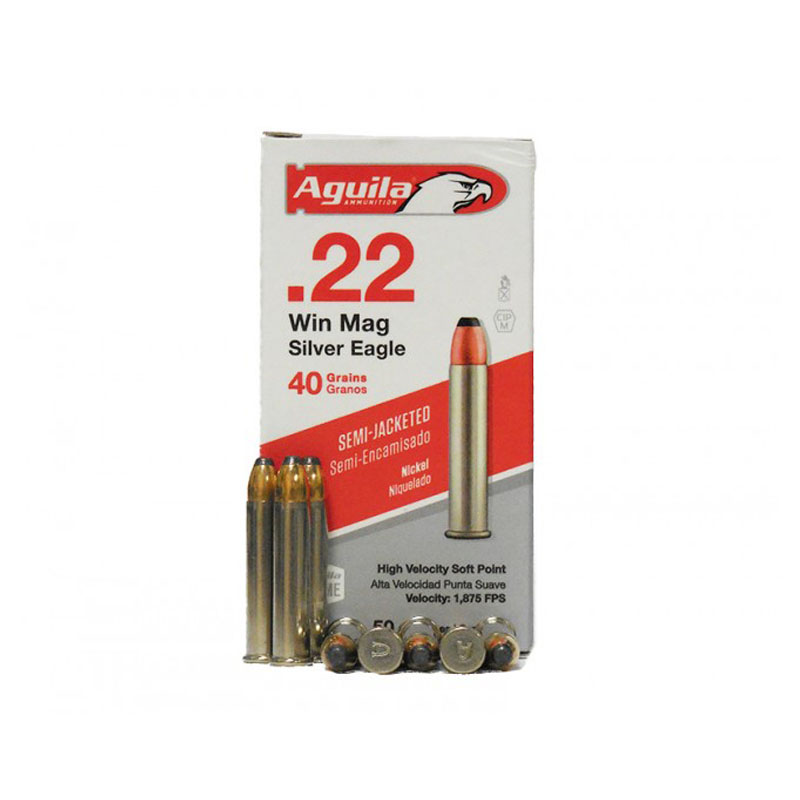Патрон 22 WMR Aquilla Ammutinion SP 2,59 гр. (50 шт.)